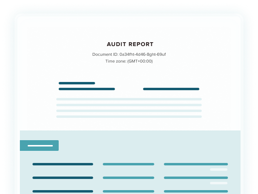 Audit report for a completed SignWell document