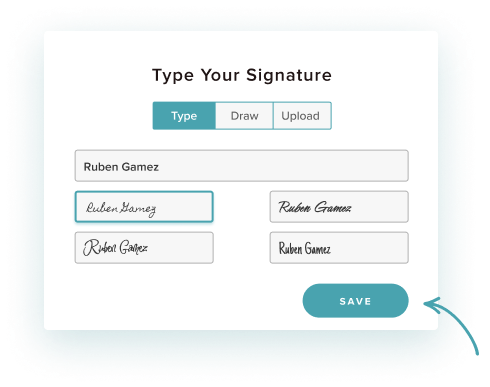 Type Your Signature