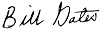Bill Gates's signature