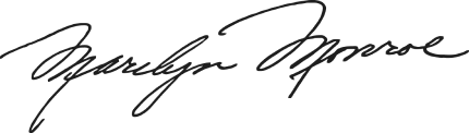 Marilyn Monroe's signature