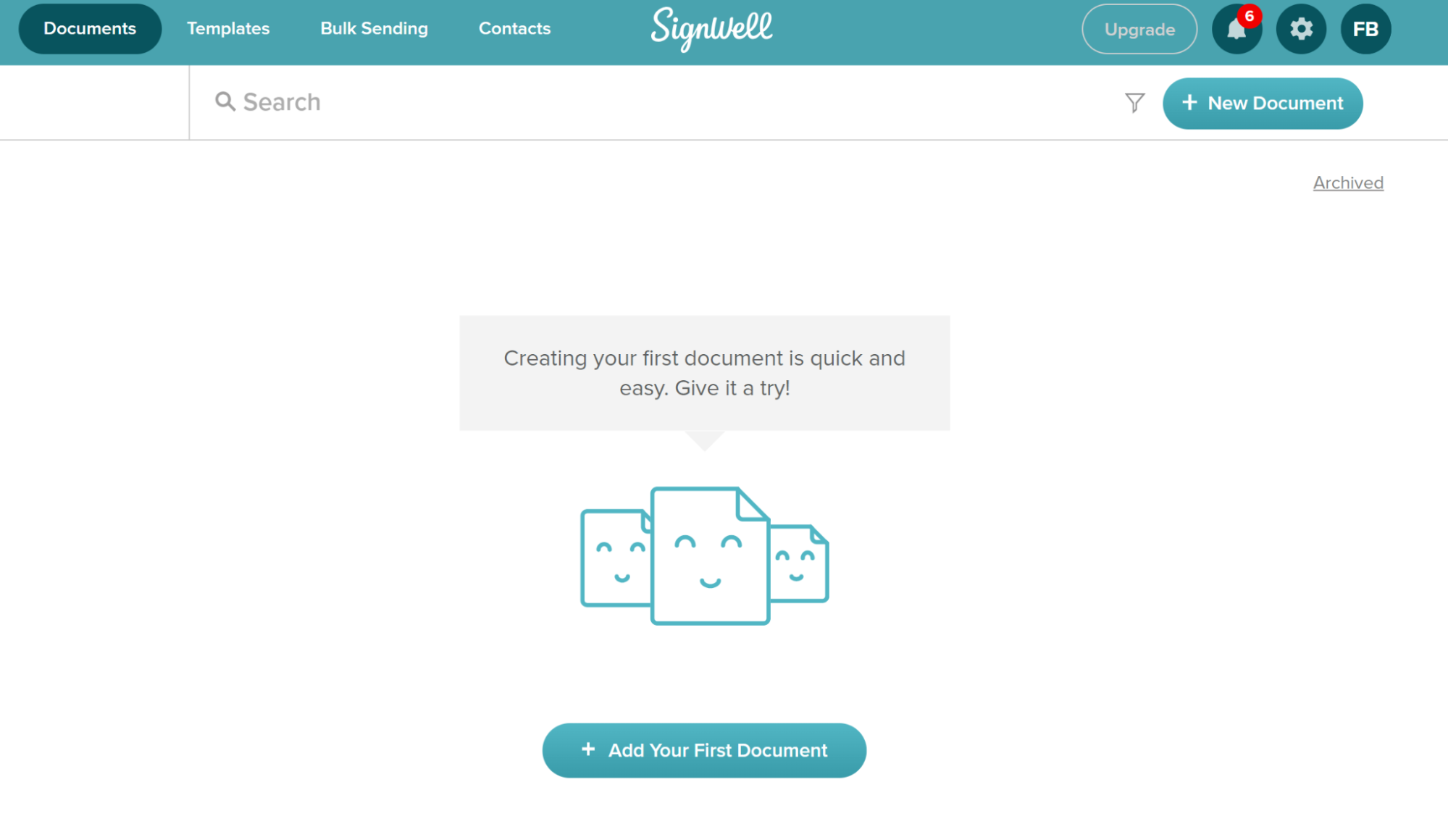 SignWell Dashboard