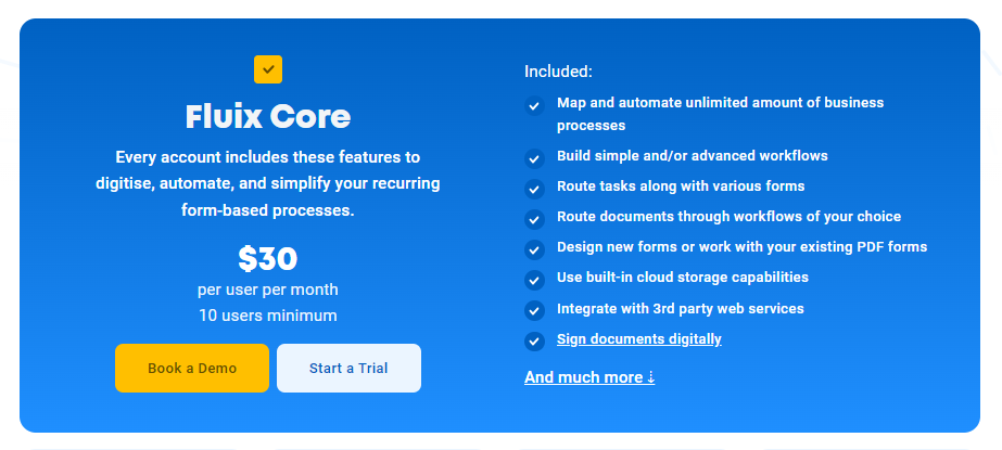 Fluix pricing