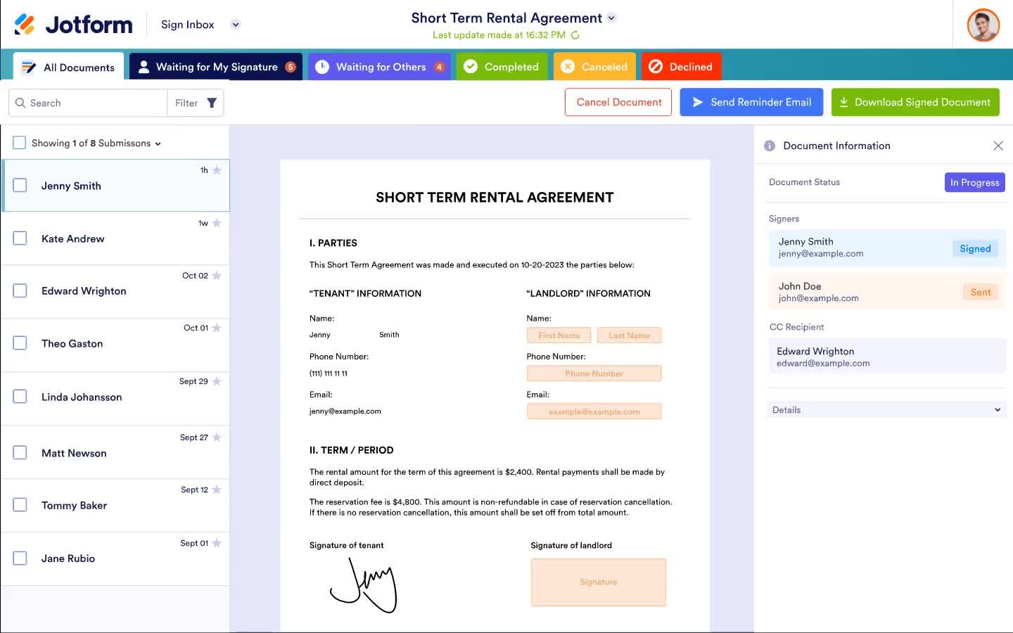 Jotform Sign