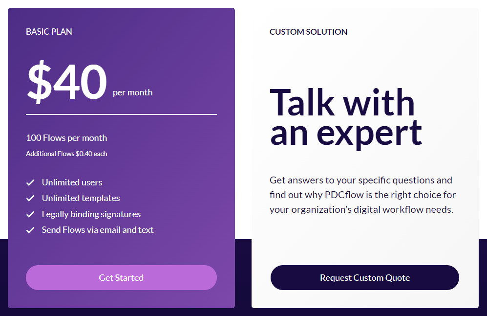 PDCflow pricing