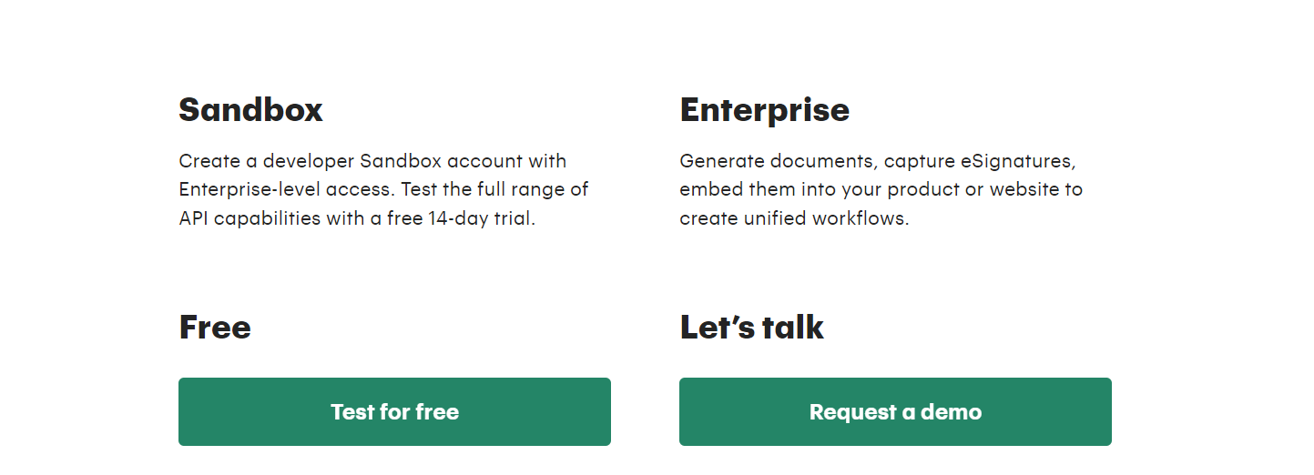 PandaDoc API Pricing