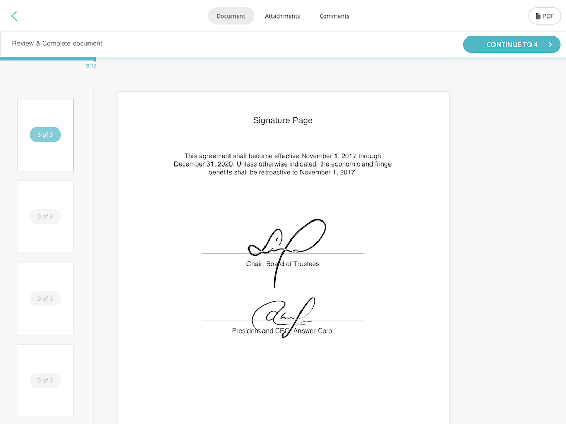 Signwell signature page