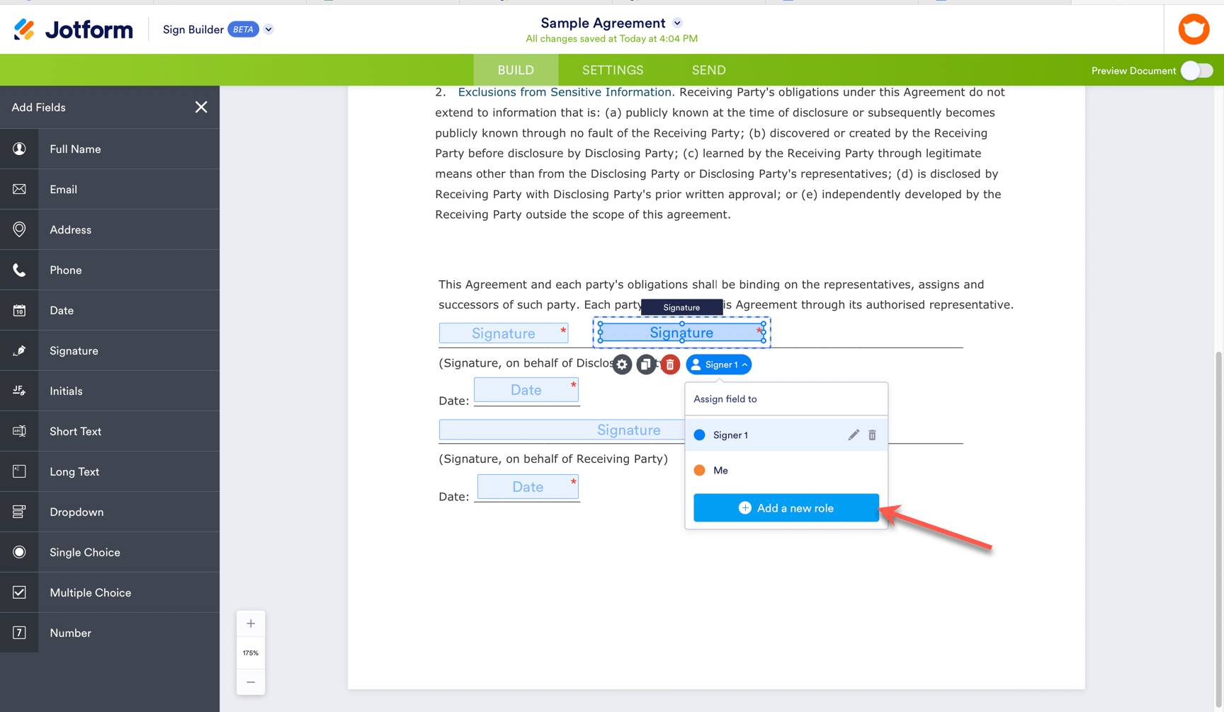 Jotform Sign