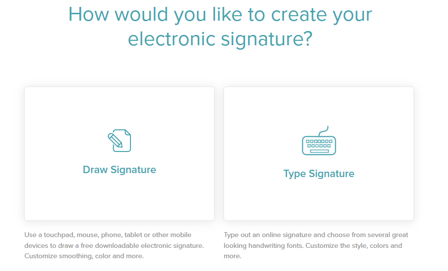 Example of an Electronic Signature
