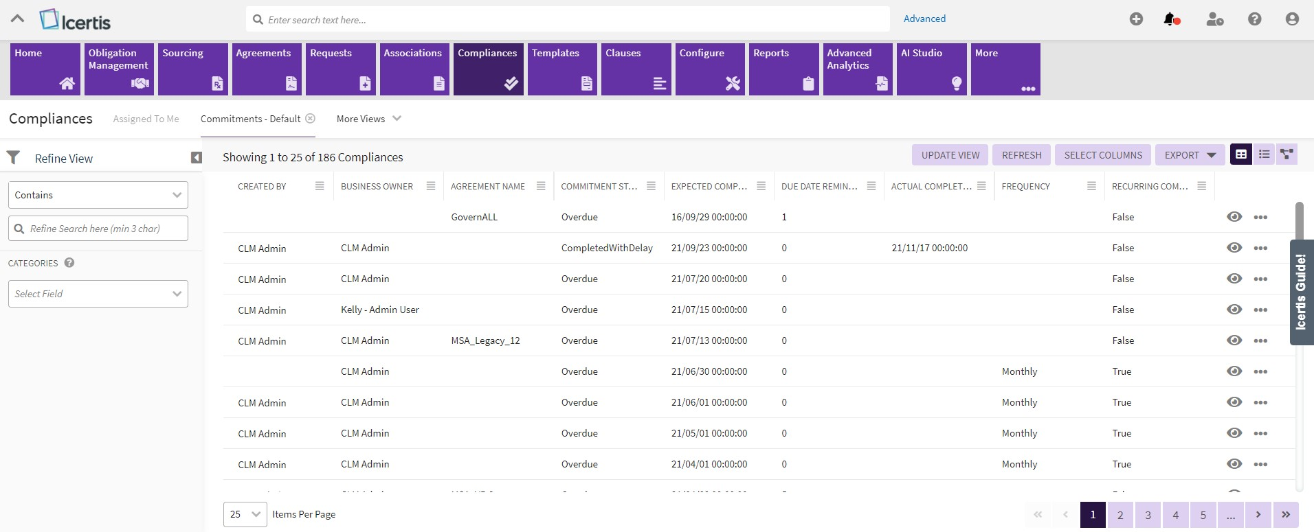 Icertis Contract Intelligence (ICI)