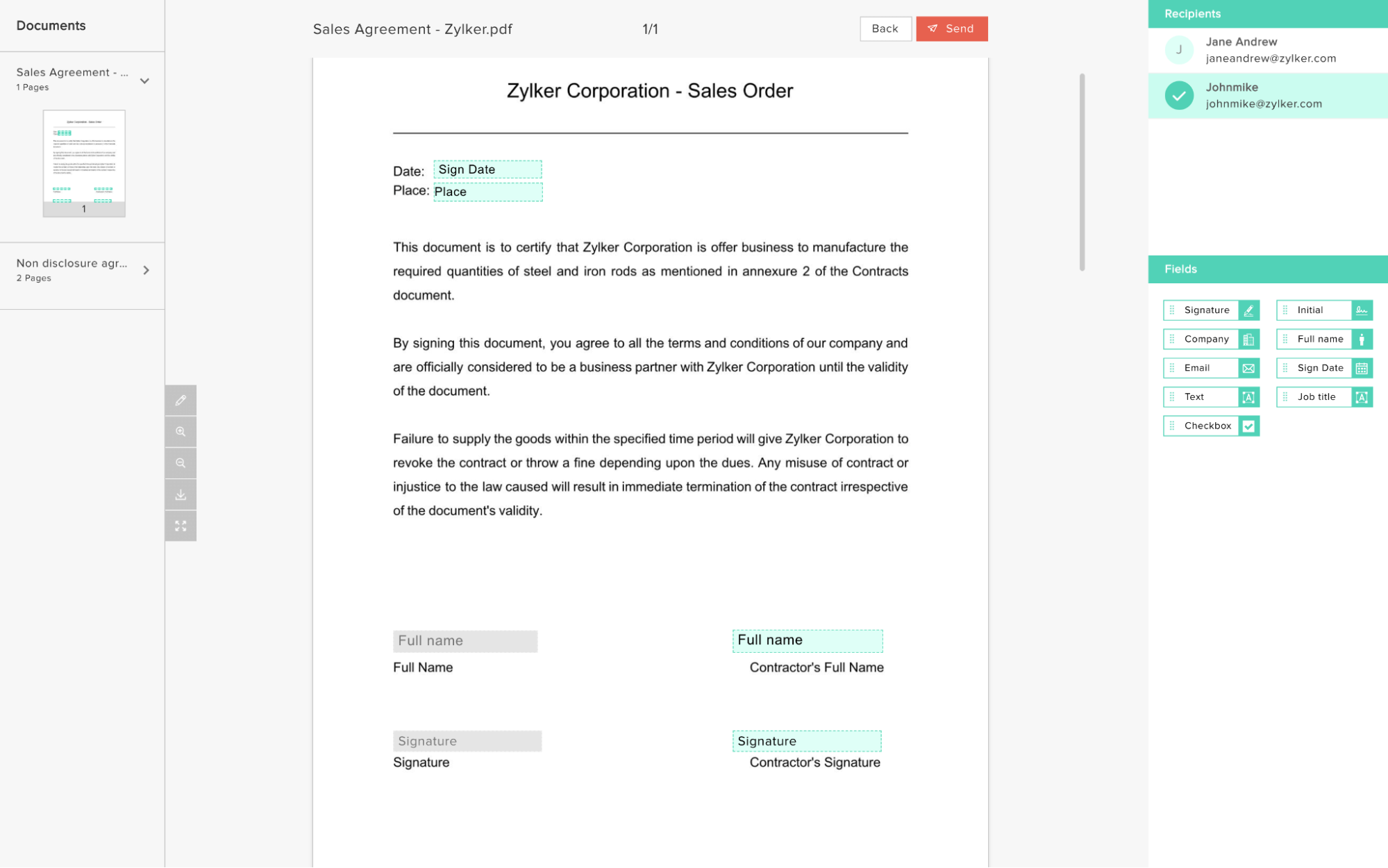 Zoho Sign