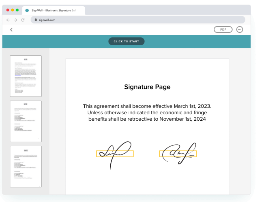 e-signatures