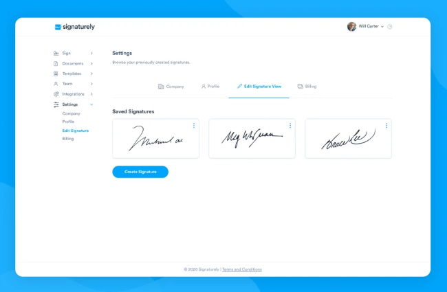 Signaturely ux
