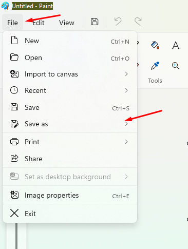 save signature microsoft paint