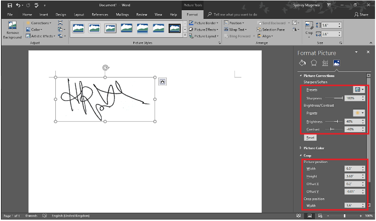 signature