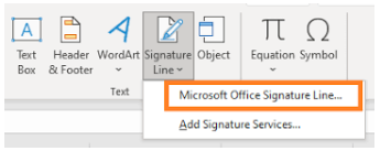 signature line