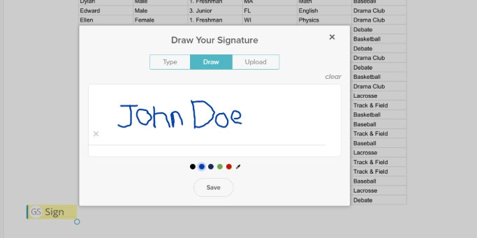 signature