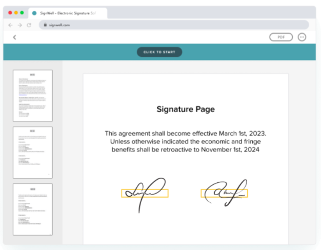 insert a signature