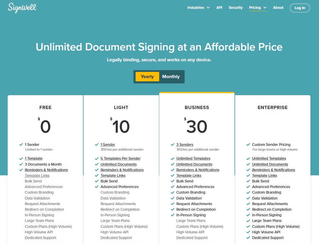 signwell pricing