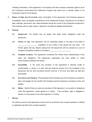 ip assignment agreement india